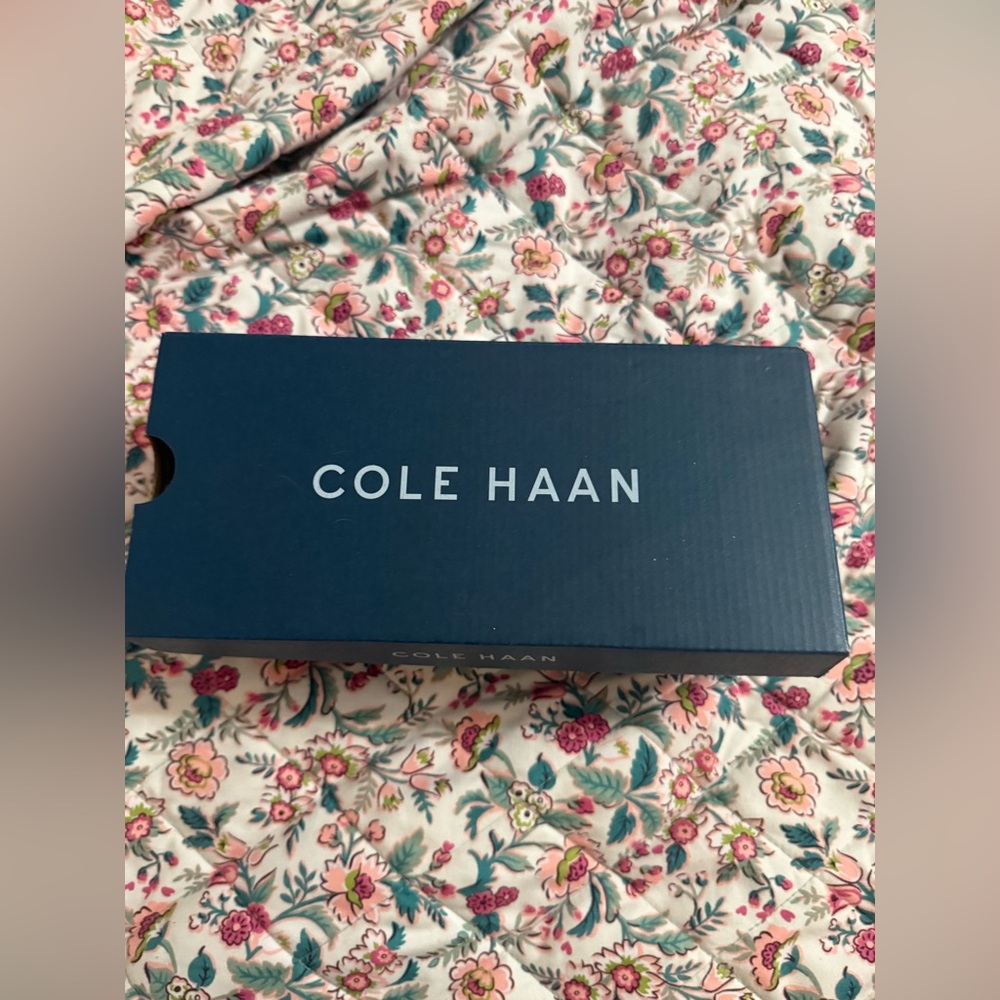 Cole Haan Tan Leather Chain-Link Loafers - Picture 5 of 5